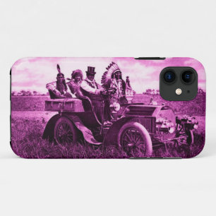 自動車を運転するアパッチとジェロニモ iPhone 11 ケース