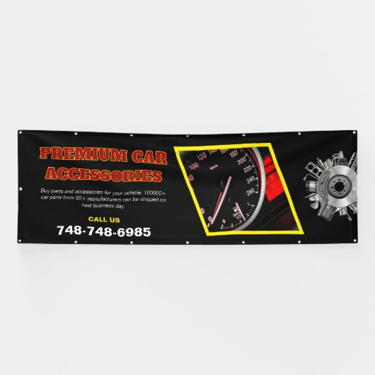 自動車アクセサリーカスタムビジネスバナー 横断幕 (横)