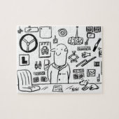 自動車アクセサリーストア漫画 ジグソーパズル (横)