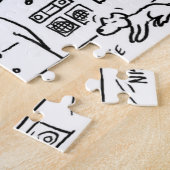 自動車アクセサリーストア漫画 ジグソーパズル (側面)