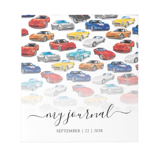 自動車アートの世代 ノートパッド (正面)