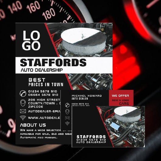 自動車エンジン、自動車ディーラー広告ズ チラシ