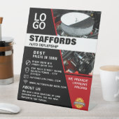 自動車エンジン、自動車ディーラー広告ズ 台座サイン (インサイチュ)