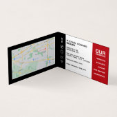 自動車エンジン、自動車整備士と修理、詳細 名刺 (内部)