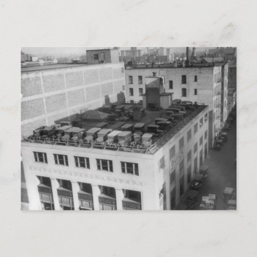 自動車オンブティック建物 ポストカード (正面)