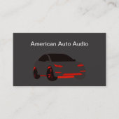 自動車オーディオビジネスカード 名刺 (正面)