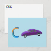 自動車カード ポストカード (正面/裏面)