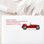 自動車クラシックアンティーク個人事業または自動車事業 ラベル (インサイチュ)