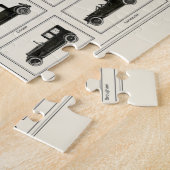 自動車クラシックチャートヴィンテージ収集家 ジグソーパズル (側面)