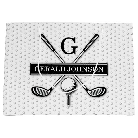 自動車クラブのロゴマーク ラージペーパーバッグ (正面)