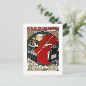 自動車クラブデベルチーク – ヴィンテージ ポストカード (スタンド正面)