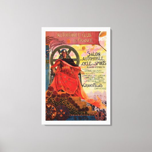 自動車クラブドフランス キャンバスプリント (正面)