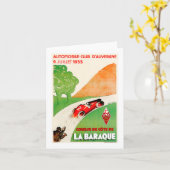 自動車クラブ〜がビンテージカー広告 カード (黄色い花)