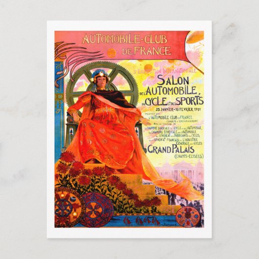 自動車クラブ～ヴィンテージAd ポストカード (正面)
