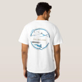 自動車コーティング会社ロゴ フロント・バック ビジネス Tシャツ (裏面フル)