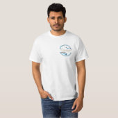 自動車コーティング会社ロゴ フロント・バック ビジネス Tシャツ (正面フル)