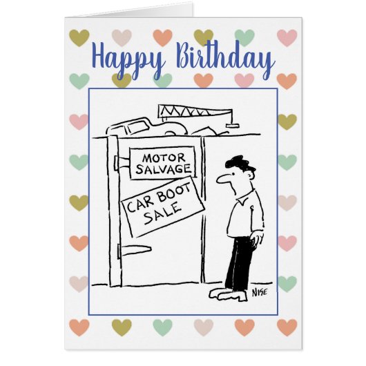 自動車サルベージ・カー・ブーツ販売ジョーク (正面)