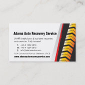 自動車サービスが名刺を追跡 名刺 (正面)