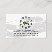 自動車サービスと部品 | 整備士 名刺 (裏面)