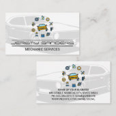 自動車サービスと部品 | 整備士 名刺 (正面/裏面)