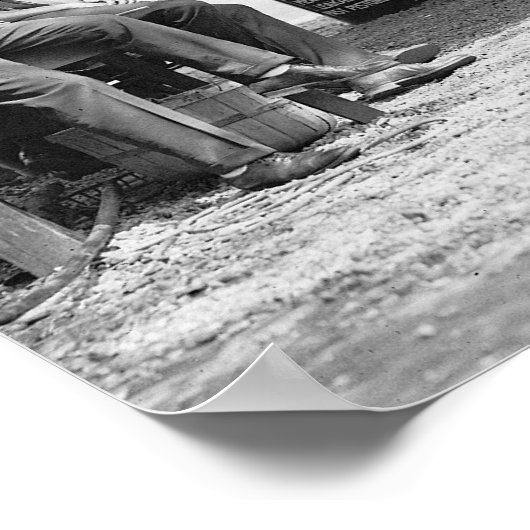 自動車サービスステーション、1924。ヴィンテージ写真 ポスター (角)