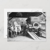 自動車サービスステーション、1924。ヴィンテージ写真 ポストカード (正面/裏面)