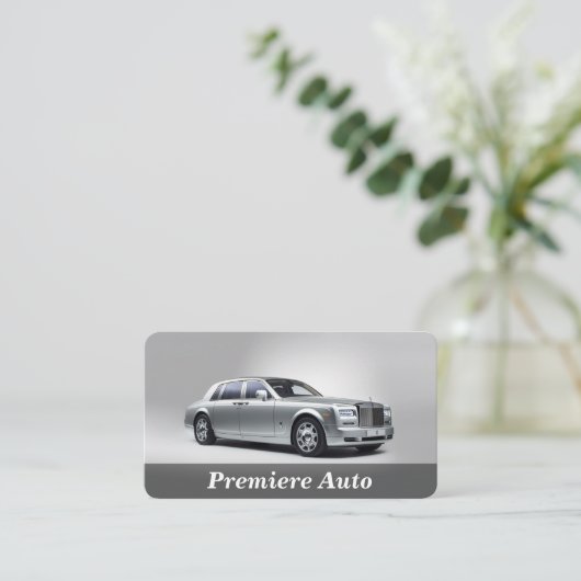 自動車サービス 名刺 (スタンド正面)