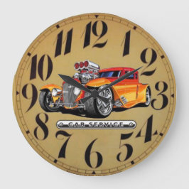 自動車スタイル ラージ壁時計