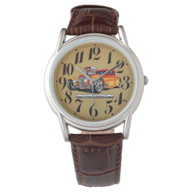 自動車スタイル 腕時計 (正面)
