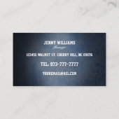 自動車ディーラーの名刺 名刺 (裏面)