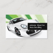 自動車ディーラーを詳述するグリーンモバイル 名刺 (正面)