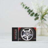自動車ディーラー、カーホイールデザイン 名刺 (スタンド正面)