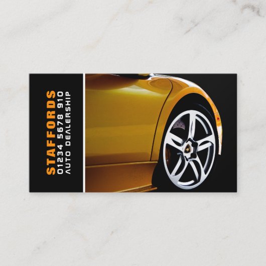 自動車ディーラー 名刺 (正面)