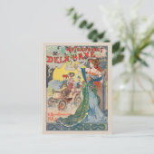 自動車デラヘフランスヴィンテージポスター1898 ポストカード (スタンド正面)