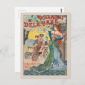 自動車デラヘフランスヴィンテージポスター1898 ポストカード (正面/裏面)
