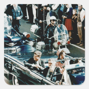 自動車パレードダラスのJohn F Kennedyそしてジャッキー スクエアシール