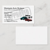 自動車ブローカーの自動車販売業者 名刺 (正面/裏面)