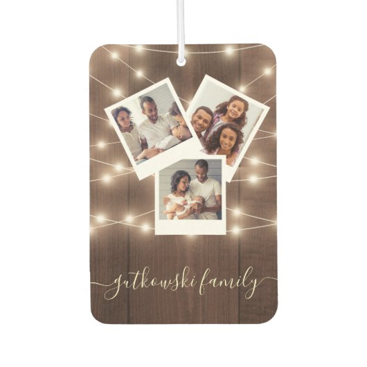 自動車ベビーデザインあなた自身の家族の写真エア カーエアーフレッシュナー (正面)