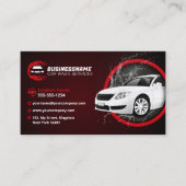 自動車モダンのワックスを詳述する洗車自動車 名刺 (正面)