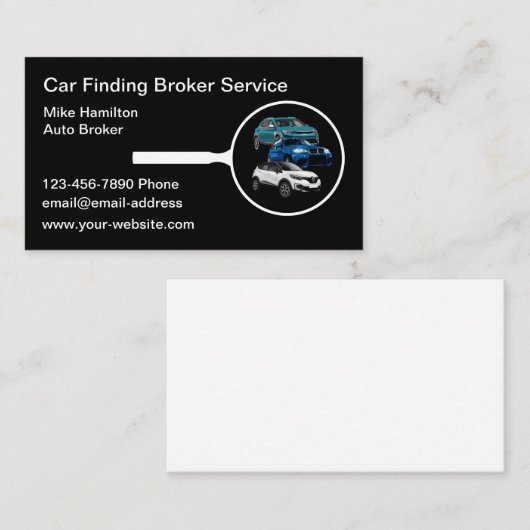 自動車モダンブローカーの自動車販売 名刺 (正面/裏面)