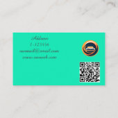 自動車レンタルカスタムQRコードプロフェッショナル 名刺 (裏面)
