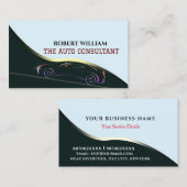 自動車ロゴ付き自動個人車相談会 名刺 (正面/裏面)