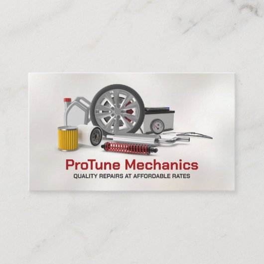 自動車両修理 – 整備士 名刺 (正面)