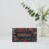 自動車両修理 – 整備士 名刺 (スタンド正面)