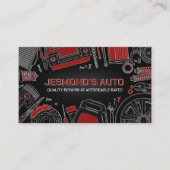 自動車両修理 – 整備士 名刺 (正面)