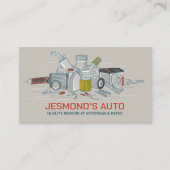 自動車両修理 – 整備士 名刺 (正面)