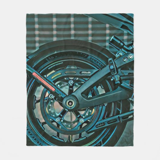自動車乗りの贈り物 フリースブランケット (正面)