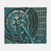 自動車乗りの贈り物 フリースブランケット (正面(横))