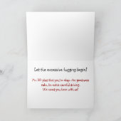 自動車事故紙グリーティングカード カード (内部)