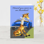 自動車事故、体調を整える カード (黄色い花)